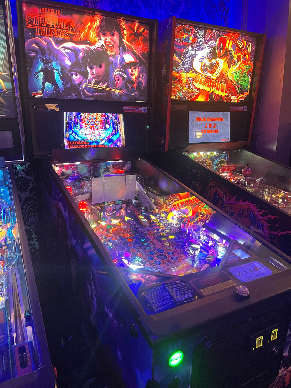 Northern Colorado Community sponsored a Members exclusive activity event at Flipside in Loveland, Colorado. This image captures a few pinball machines.